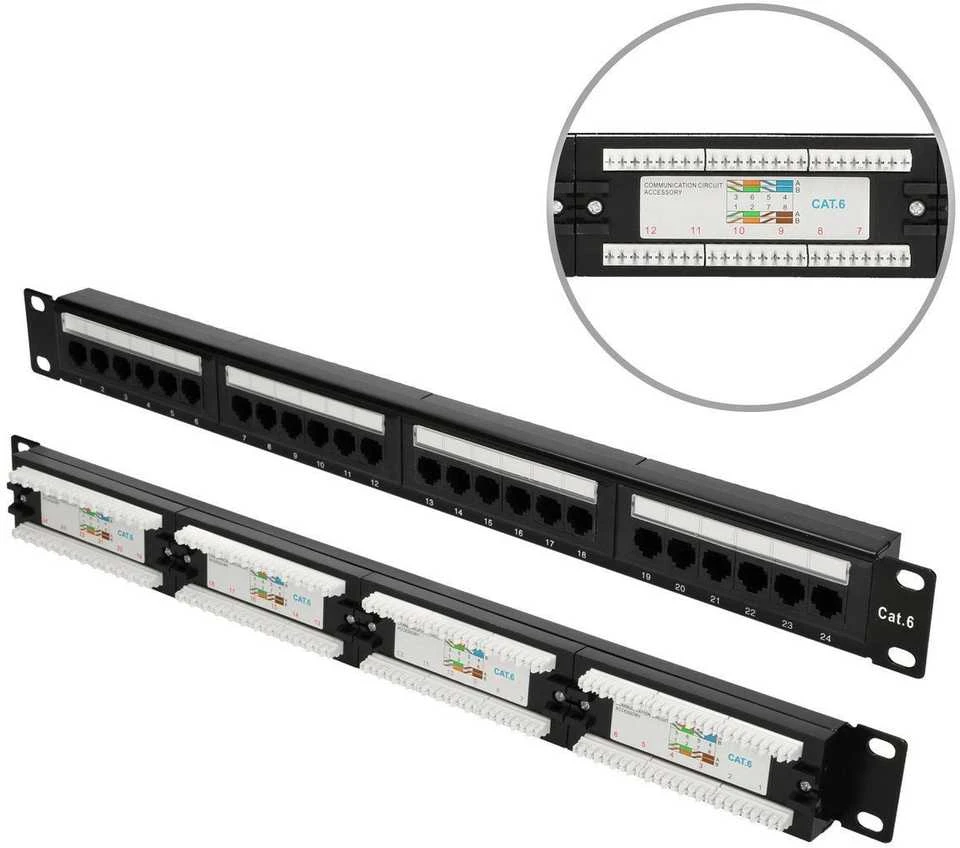Native „Extralink CAT6 UTP V2“ | Komutacinis skydelis | 24 priedai, Gimtoji, Gimtoji