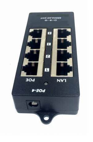 EXTRALINK EX.12646 POE INJECTOR 4 PORT Juodas