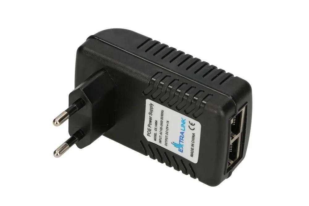 ExtraLink EXTRALINK POE-12-12W 12V 12W 1A MAITINIMO ADAPTERIS SIENINIS KIŠTUKAS