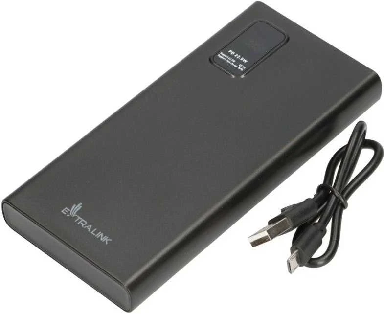 Atsarginis maitinimo šaltinis ("Power Bank") Powerbankas Extralink EPB-067B 10000mAh, juodas