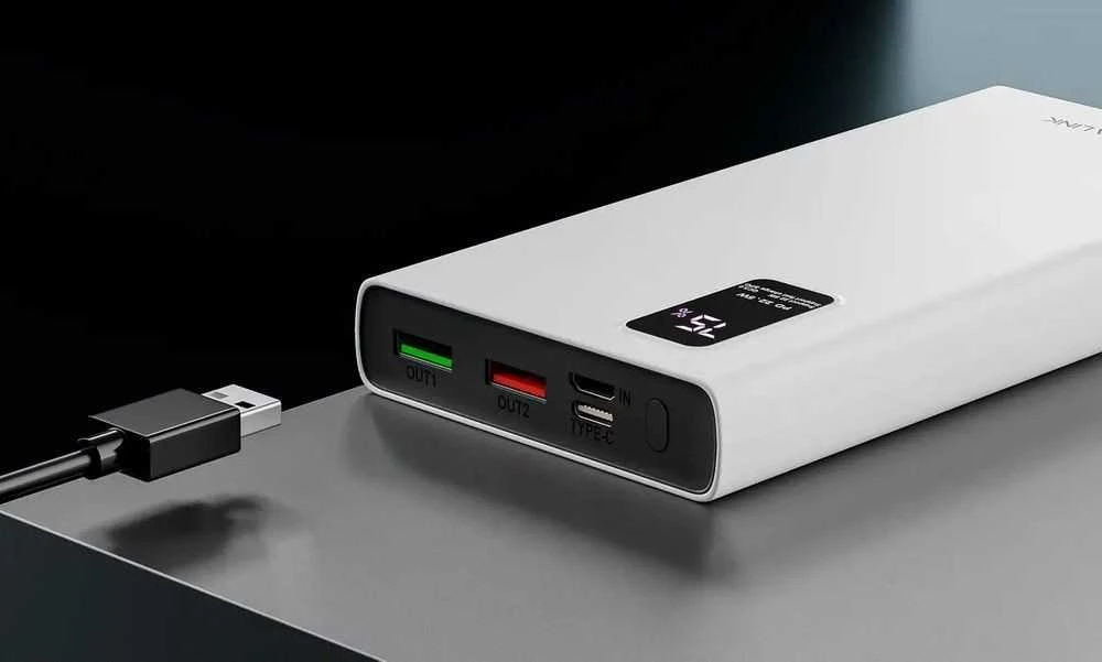 Extralink powerbank EPB-067B 10000mAh greito įkrovimo balta