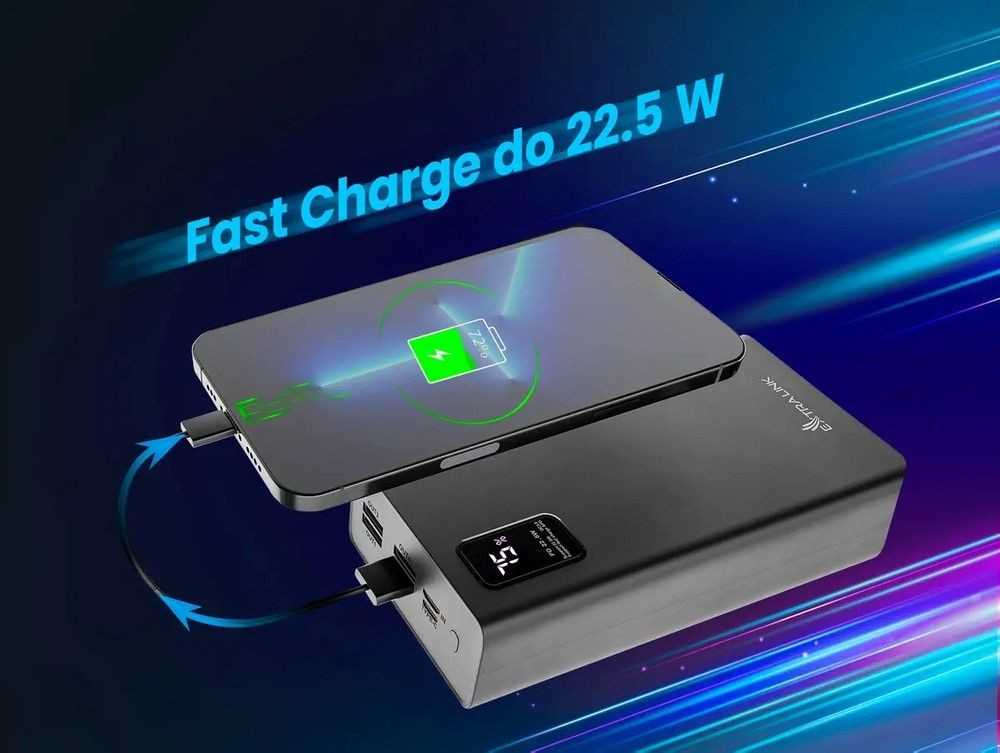 Atsarginis maitinimo šaltinis ("Power Bank") Extralink EPB-069 30000mAh