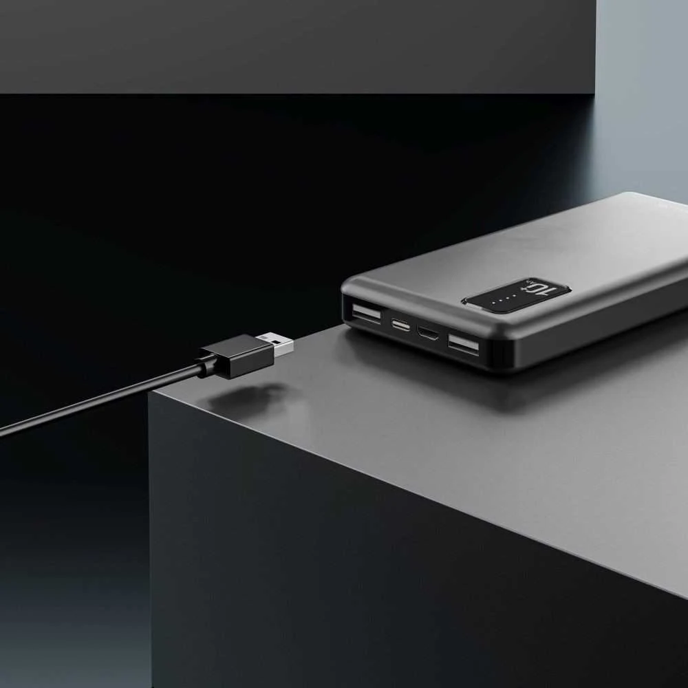 Extralink EPB-098B 10000mAh Juodas | Powerbank | Maitinimo blokas, USB-C