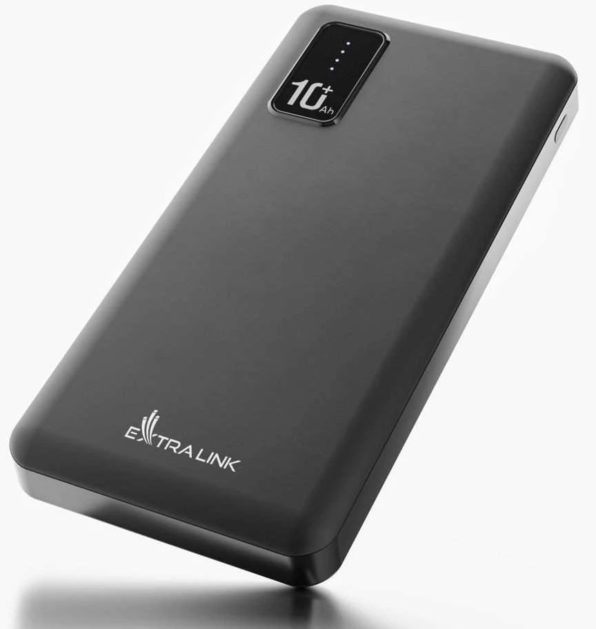 Extralink EPB-098B 10000mAh Juodas | Powerbank | Maitinimo blokas, USB-C