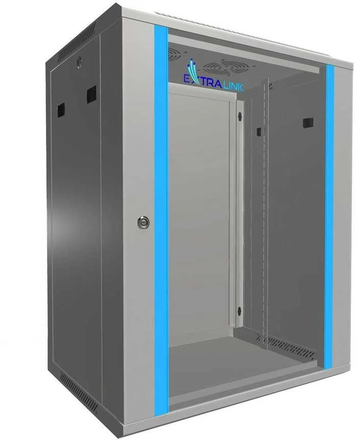 EXTRALINK EX.14335 15U 600X450 SIENTĖ STABDYMO SPINTELĖ PILKA