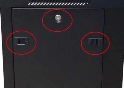 EXTRALINK 15U 600X600 ant sienos montuojama spintelė juodas