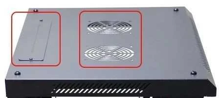 EXTRALINK 15U 600X600 ant sienos montuojama spintelė juodas