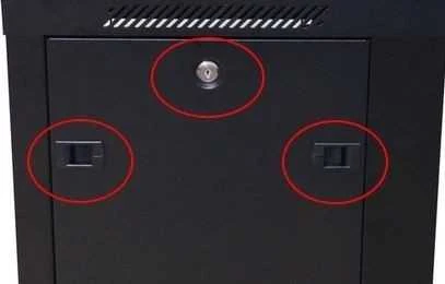 EXTRALINK 18U 600X450 ant sienos montuojama spintelė juodas
