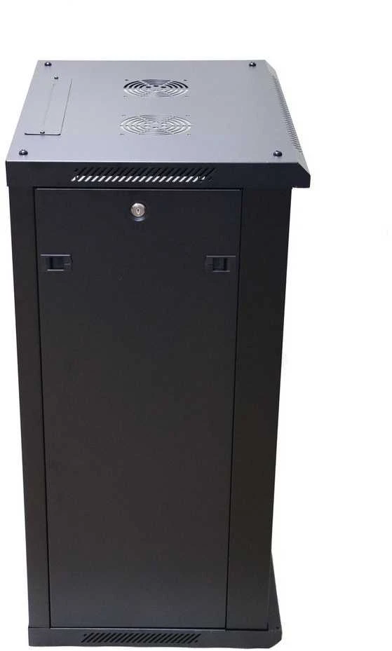 EXTRALINK 18U 600X450 ant sienos montuojama spintelė juodas