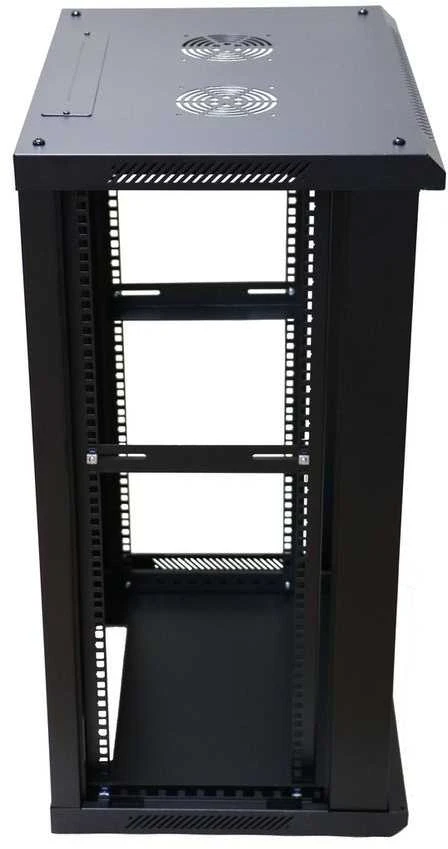 EXTRALINK 18U 600X450 ant sienos montuojama spintelė juodas