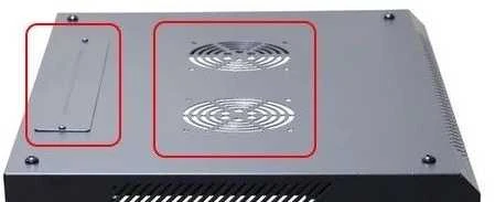 EXTRALINK 18U 600X450 ant sienos montuojama spintelė juodas