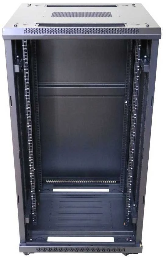 EXTRALINK 22U 600X600 stovima spintelė juodas