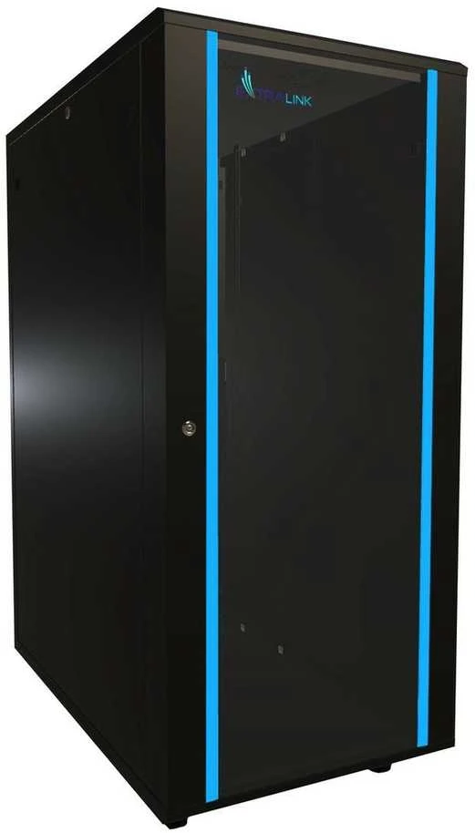 EXTRALINK 27U 600x1000 stovima spintelė juodas