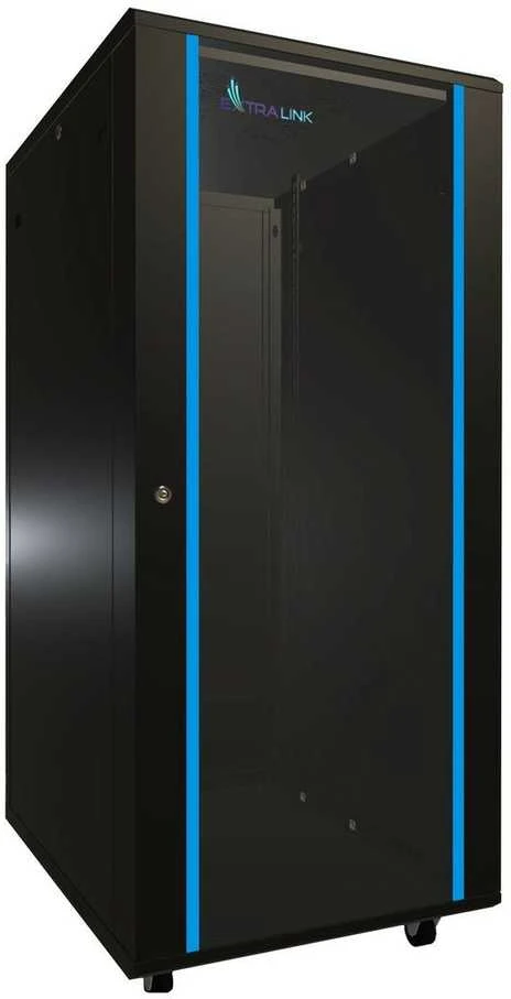 EXTRALINK 27U 600X800 stovima spintelė juodas