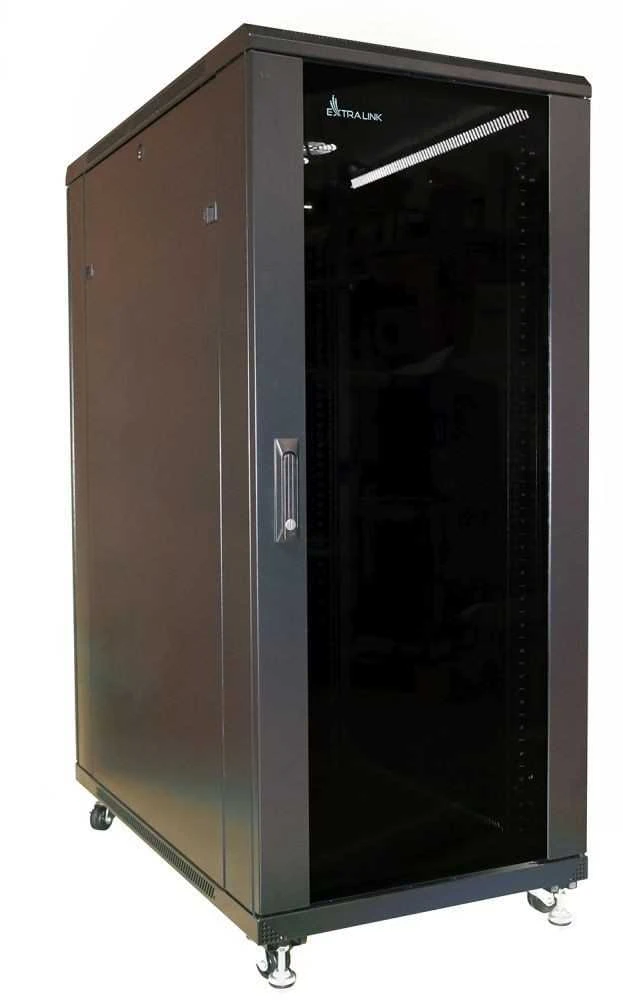 EXTRALINK 27U 600X800 stovima spintelė juodas