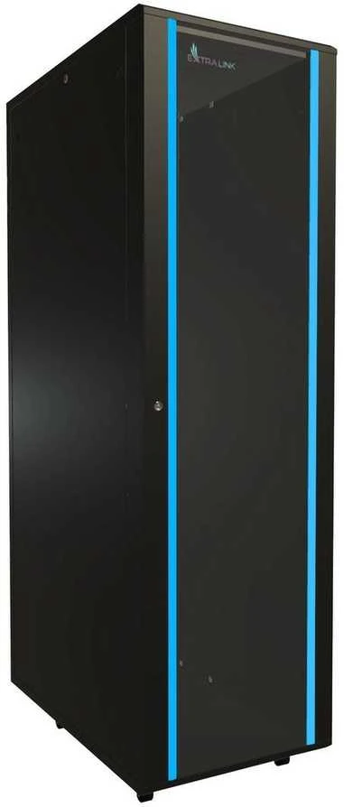 EXTRALINK 42U 600x1000 standing rackmount cabinet juodas