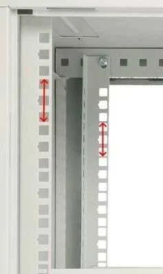 EXTRALINK 12U 600X600 ASP sieninė spintelė metalinių durų pilka