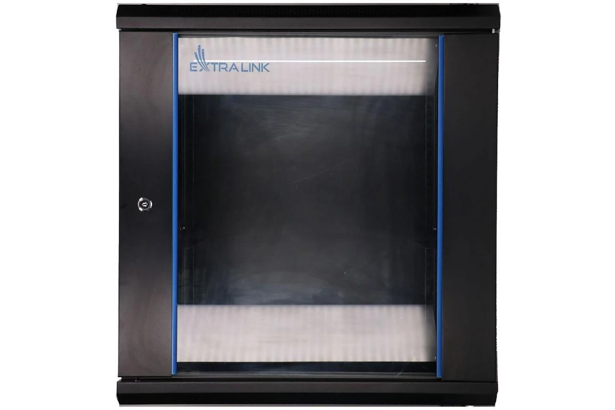 Extralink EX.7256- 12U 600x600 Juoda | Spinta stovas | montuojamas ant sienos