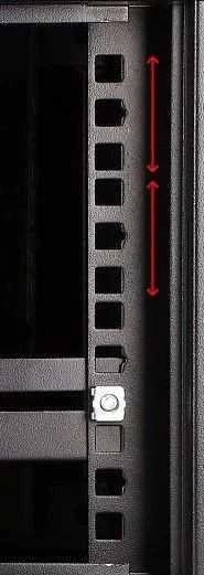 EXTRALINK 4U 600X600 19" RACK CABINET Juodas
