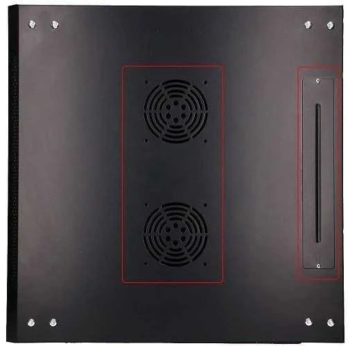 Extralink EX.7225-6U 600x450 Juoda | Spinta stovas | montuojamas ant sienos
