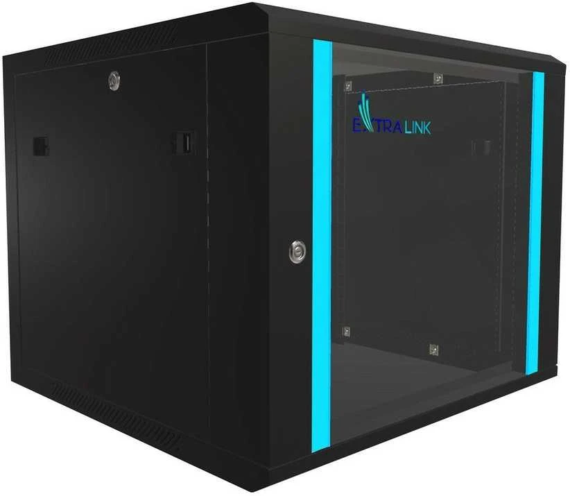 EXTRALINK 9U 600X600 19" RACK CABINET Juodas
