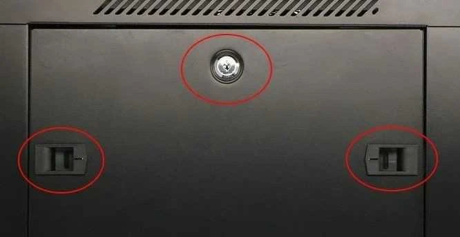 EXTRALINK 9U 600X600 AZH sieninė spintelė sūpynės tipo juodas