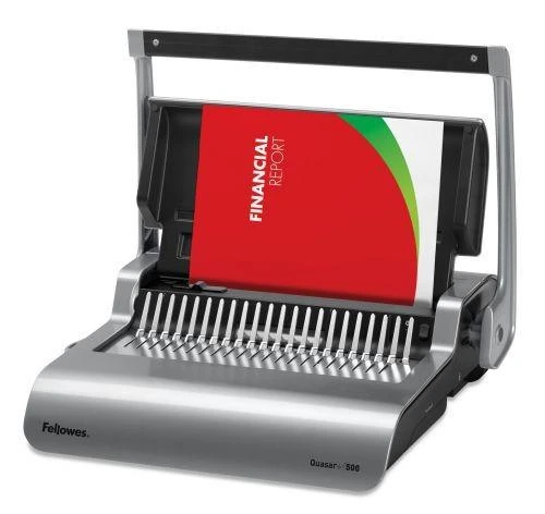 Plastikinių spiralių įrišėjas FELLOWES Quasar+ 500''
