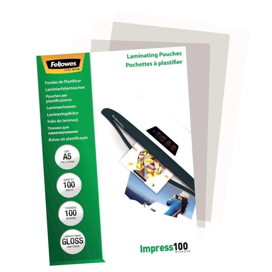 Fellowes A5 100 mikronų.