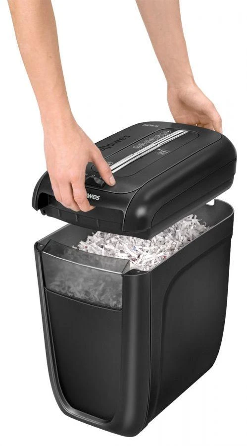 Fellowes Powershred | 60Cs | Juodas | 22 L | Kreditinių kortelių smulkinimas | 75 dB | Popieriaus apdorojimo standartas / išvestis 10 lapų per eigą | Skersinis smulkintuvas | Garantija 24 mėn.
