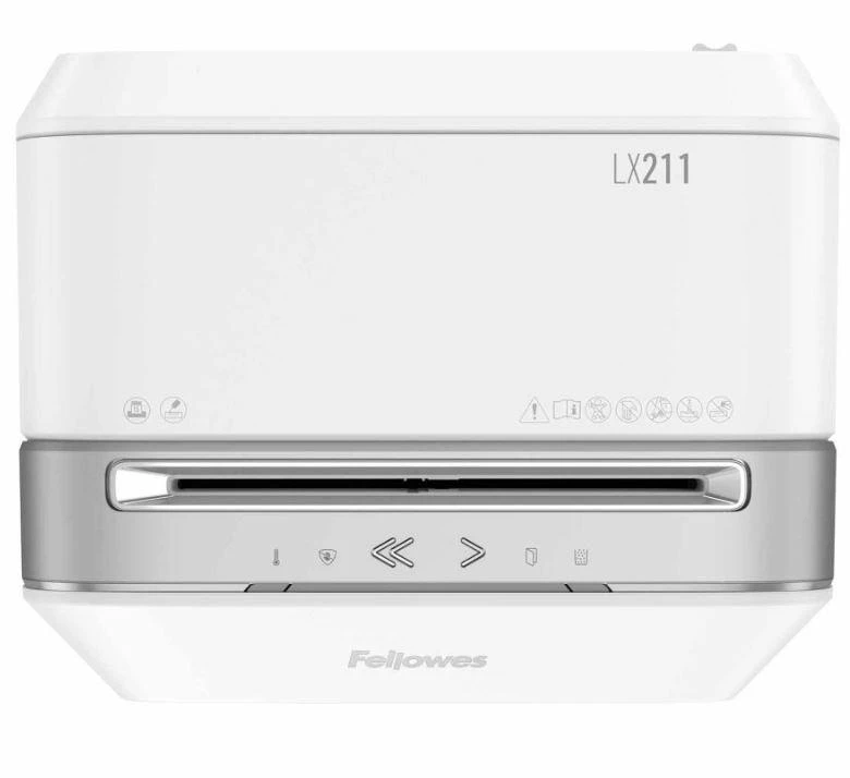 Fellowes LX211 smulkintuvas, priekinis vaizdas