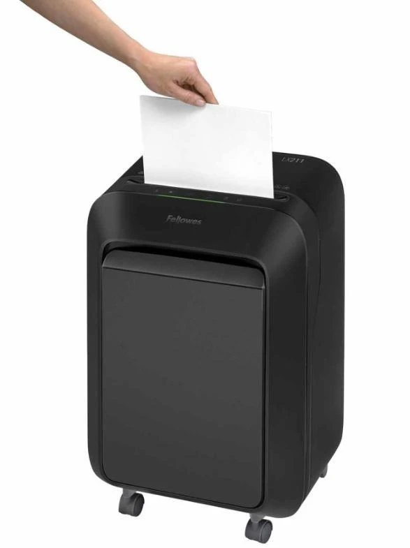 Fellowes MicroShred | LX211 | Juodas | Popieriaus smulkinimas | Kreditinių kortelių smulkinimas | Tradicinis