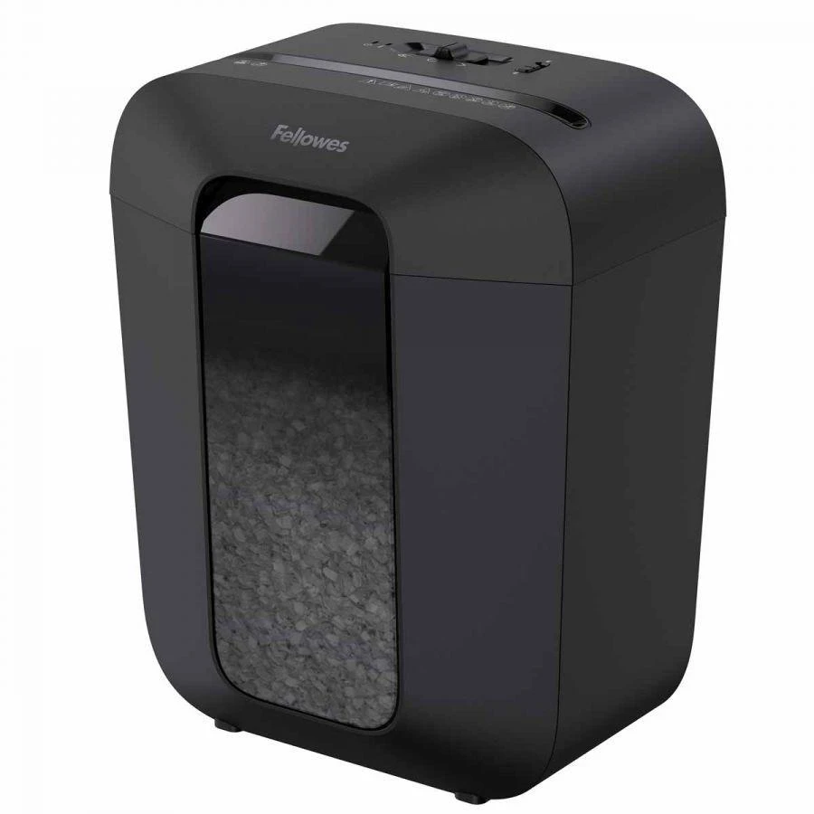 Fellowes LX41 juodas smulkintuvas su atliekų indikatoriumi