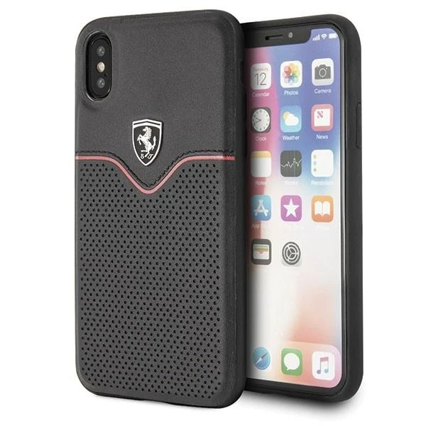 Ferrari kietas dėklas FEOVEHCI65BK Apple iPhone XsMax juodos spalvos Off Track Victory