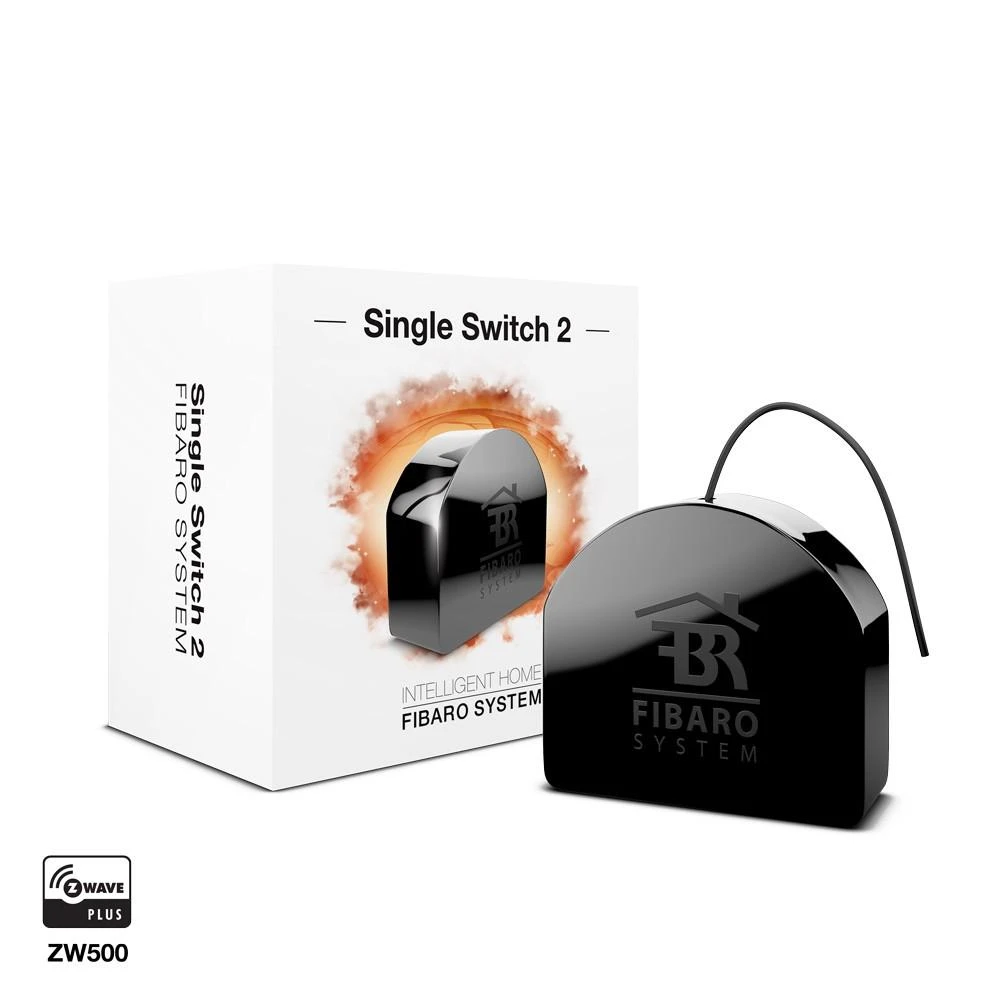 Fibaro | Single Switch 2 | Z-Wave | Juodas