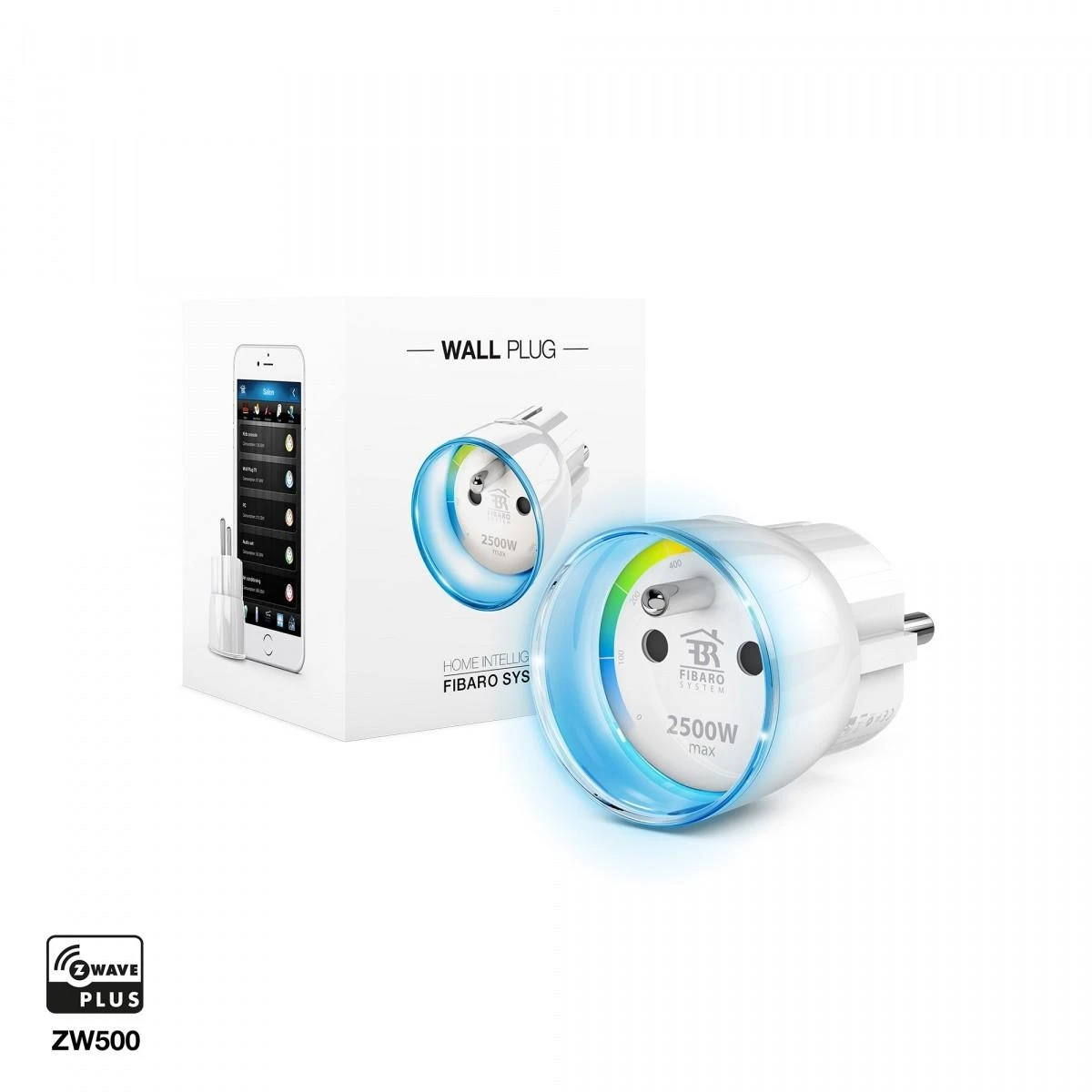 Fibaro | Sieninis kištukas | Z-Wave | Baltas