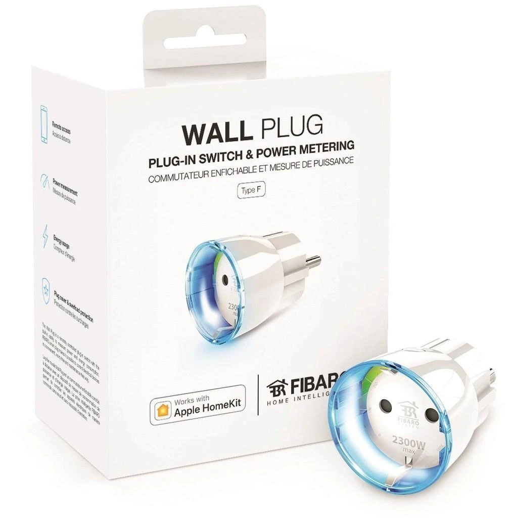 Fibaro | Sieninis kištukas | Z-Wave | Baltas
