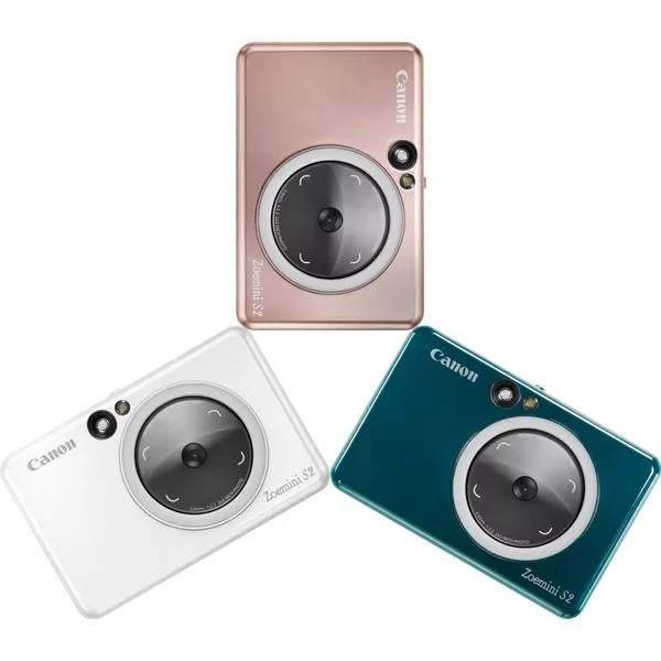 Canon Zoemini S2 mažų nuotraukų spausdintuvas ir fotoaparatas, Tamsiai žalsvai mėlynas