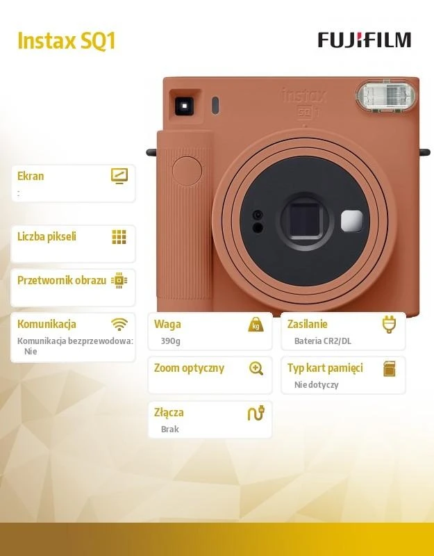 Fujifilm Momentinis fotoaparatas instax Square SQ1 Terracotta Orange
