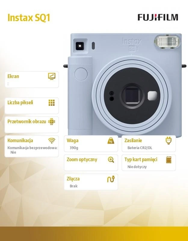 Fujifilm Momentinis fotoaparatas instax Square SQ1 Glacier blue