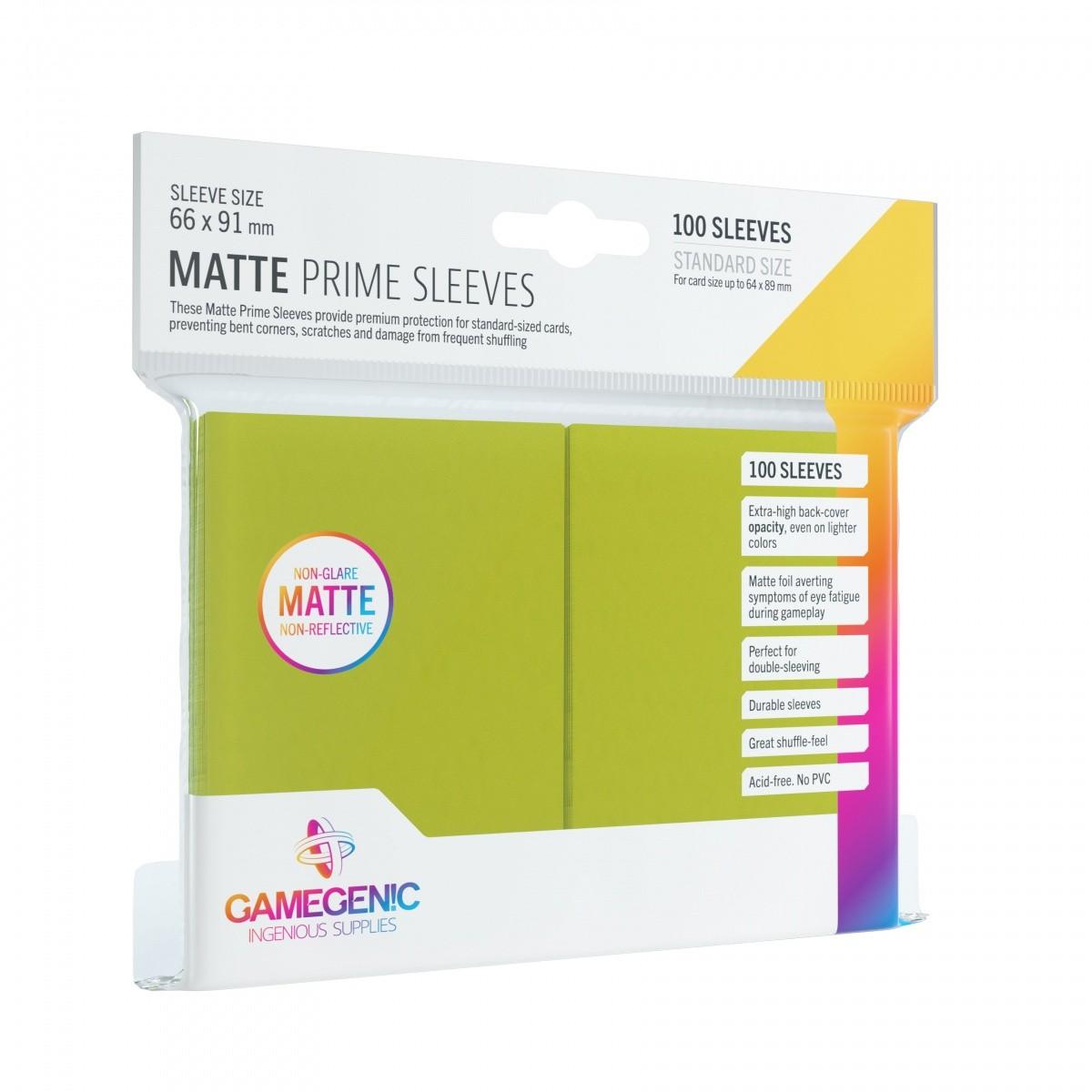 Gamegenic kortų žaidimo rankovės: Matte Prime Lime