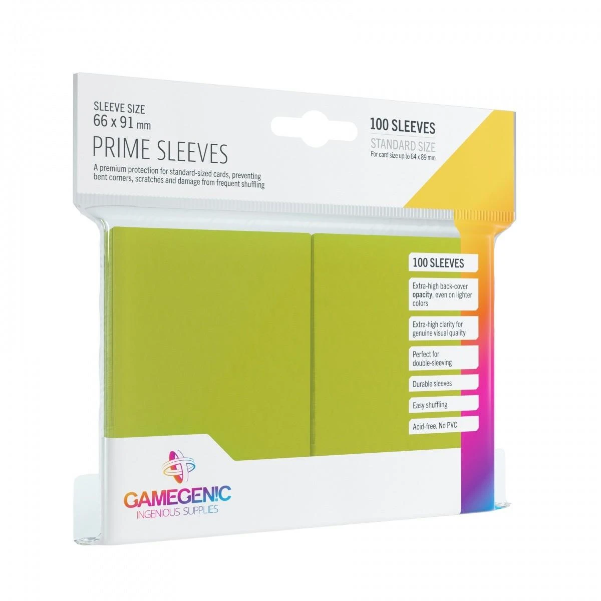 Gamegenic : Prime CCG Sleeves (66x91 mm) - Lime, 100 vnt