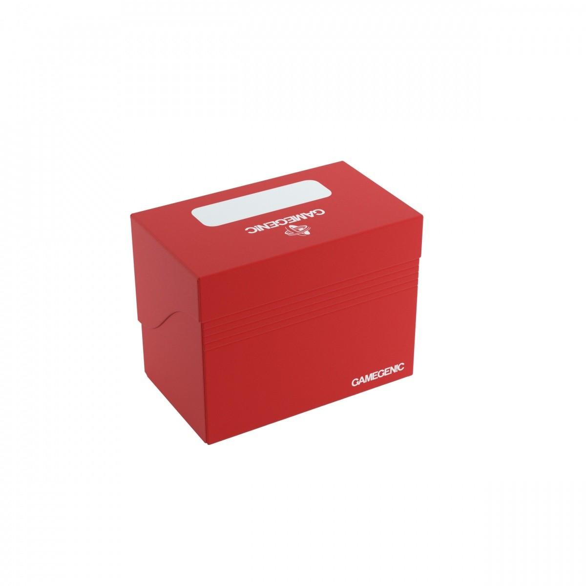 Gamegenic plastikinis dėklas 80+ kortų, gulintis, raudonas