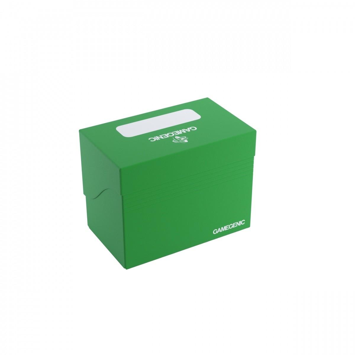 Gamegenic plastikinis dėklas 80+ kortų, gulimas, žalias