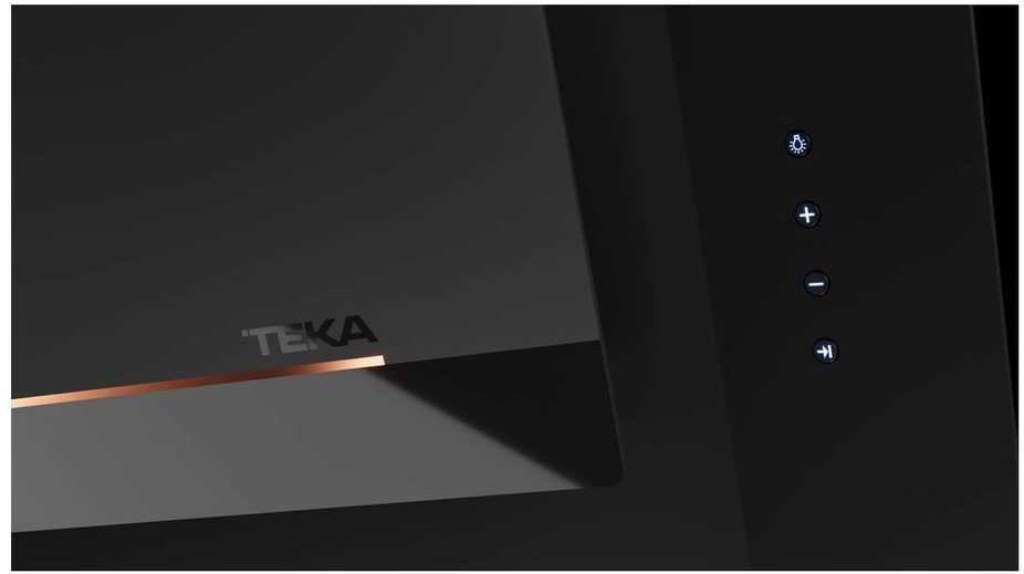 Teka DVI 88 Infinity G1 Tvirtinamas prie sienos Juoda 738 m³/h