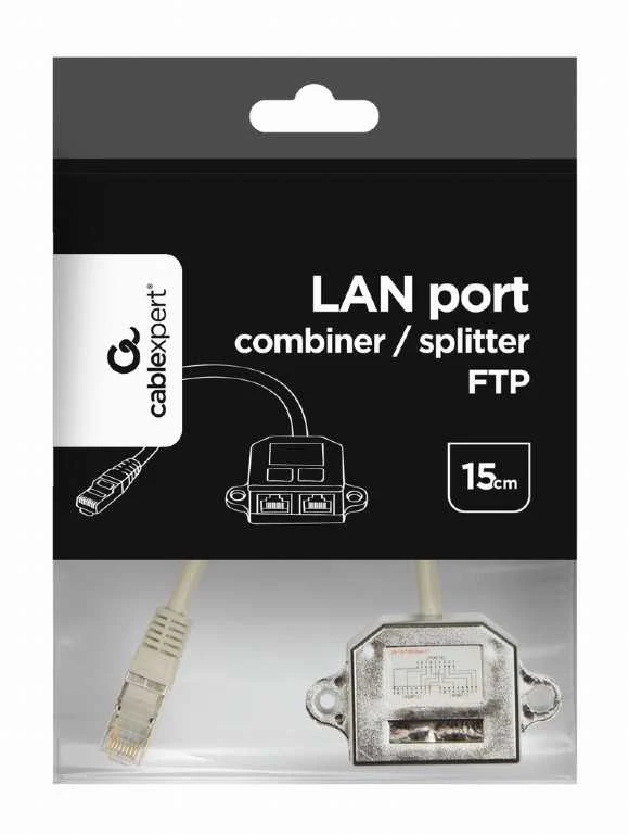 GEMBIRD NCA-SP-02 LAN prievado skirstytuvas FTP 2x RJ45