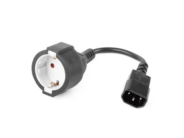 MicroConnect GEMBIRD PC-SFC14M-01 Gembird maitinimo adapterio laidas C14 vyriškas -> schuko moteriškas