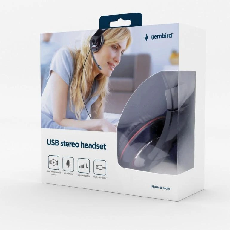 Gembird | MHS-U-001 USB ausinės | su laidu | N/A