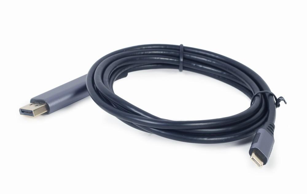 GEMBIRD CC-USB3C-DPF-01-6 USB Type-C su DisplayPort vyriško adapterio laido vieta pilkas 1,8m