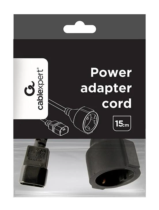 MicroConnect GEMBIRD PC-SFC14M-01 Gembird maitinimo adapterio laidas C14 vyriškas -> schuko moteriškas