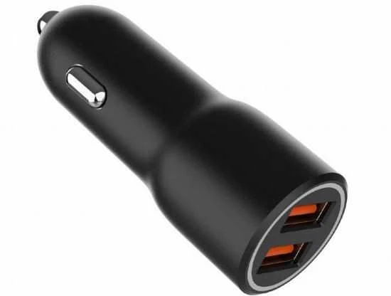 Gembird TA-UC-A2QC36-CAR-01 2x USB QC3.0 36W juoda